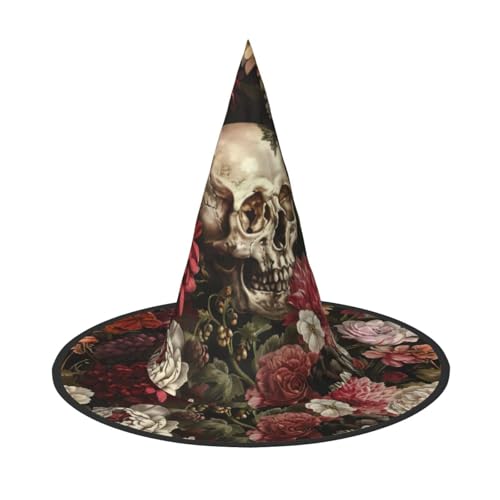 HJKTVDRQ Blumen Schädel Druck Halloween Hüte Halloween Hexe Hüte Zauberer Hüte Für Halloween Feste, Karneval Cosplay HJKTVDRQ Blumen Schädel Druck Halloween Hüte Halloween Hexe Hüte Zauberer Hüte Für Halloween Feste, Karneval Cosplay von HJKTVDRQ