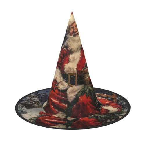 HJKTVDRQ Frohe Weihnachten Druck Halloween Hüte Halloween Hexe Hüte Zauberer Hüte Für Halloween Festlichkeiten, Karneval Cosplay HJKTVDRQ Frohe Weihnachten Druck Halloween Hüte Halloween Hexe Hüte Zauberer Hüte Für Halloween Festlichkeiten, Karneval Cosplay von HJKTVDRQ