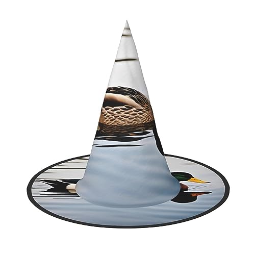 HJKTVDRQ Halloween-Hüte mit Entenmuster, Halloween-Hexenhüte, Zaubererhüte für Halloween, Feste, Karneval, Cosplay HJKTVDRQ Halloween-Hüte mit Entenmuster, Halloween-Hexenhüte, Zaubererhüte für Halloween, Feste, Karneval, Cosplay von HJKTVDRQ