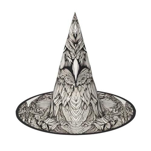 HJKTVDRQ Halloween-Hüte mit Eulen-Vögeln, Hexenhüte, Zaubererhüte für Halloween, Feste, Karneval, Cosplay HJKTVDRQ Halloween-Hüte mit Eulen-Vögeln, Hexenhüte, Zaubererhüte für Halloween, Feste, Karneval, Cosplay von HJKTVDRQ