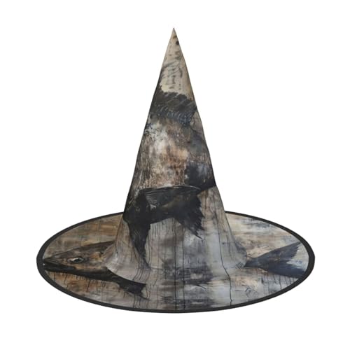 HJKTVDRQ Halloween-Hüte mit Fischdruck, Hexenhut, Zaubererhüte für Halloween, Feste, Karneval, Cosplay HJKTVDRQ Halloween-Hüte mit Fischdruck, Hexenhut, Zaubererhüte für Halloween, Feste, Karneval, Cosplay von HJKTVDRQ