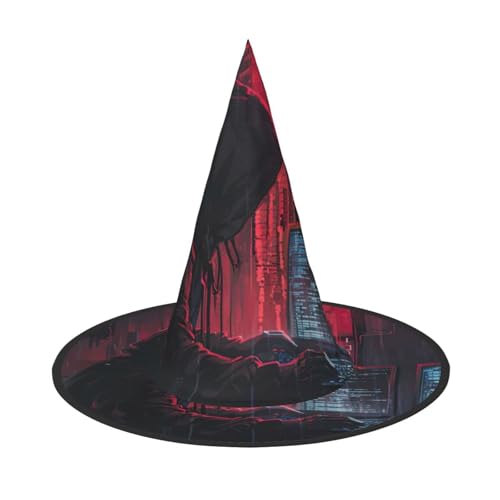HJKTVDRQ Halloween-Hüte mit Hacker-Angriffs-Druck, Hexenhüte, Zaubererhüte für Halloween, Feste, Karneval, Cosplay HJKTVDRQ Halloween-Hüte mit Hacker-Angriffs-Druck, Hexenhüte, Zaubererhüte für Halloween, Feste, Karneval, Cosplay von HJKTVDRQ