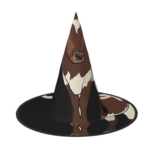 HJKTVDRQ Halloween-Hüte mit Kuhmotiv, Hexenhut, Zaubererhüte für Halloween, Feste, Karneval, Cosplay HJKTVDRQ Halloween-Hüte mit Kuhmotiv, Hexenhut, Zaubererhüte für Halloween, Feste, Karneval, Cosplay von HJKTVDRQ