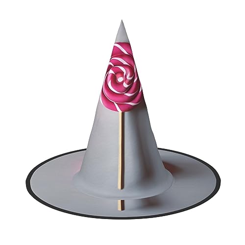 HJKTVDRQ Halloween-Hüte mit Lutscher-Druck, Hexenhüte, Zaubererhüte für Halloween, Feste, Karneval, Cosplay HJKTVDRQ Halloween-Hüte mit Lutscher-Druck, Hexenhüte, Zaubererhüte für Halloween, Feste, Karneval, Cosplay von HJKTVDRQ
