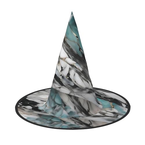 HJKTVDRQ Halloween-Hüte mit Marmor-Druck, Hexenhüte, Zaubererhüte für Halloween, Feste, Karneval, Cosplay HJKTVDRQ Halloween-Hüte mit Marmor-Druck, Hexenhüte, Zaubererhüte für Halloween, Feste, Karneval, Cosplay von HJKTVDRQ