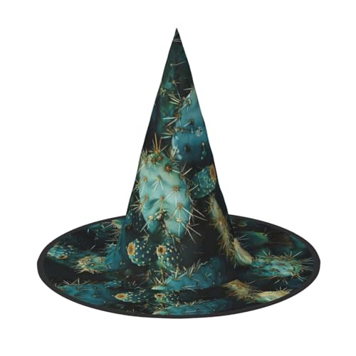 HJKTVDRQ Kaktus Druck Halloween Hüte Halloween Hexe Hüte Zauberer Hüte für Halloween Festivals, Karneval Cosplay HJKTVDRQ Kaktus Druck Halloween Hüte Halloween Hexe Hüte Zauberer Hüte für Halloween Festivals, Karneval Cosplay von HJKTVDRQ