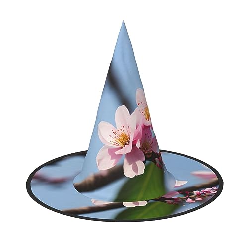 HJKTVDRQ Pflaumenblüten-Druck, Halloween-Hüte, Hexenhut, Zaubererhüte für Halloween, Feste, Karneval, Cosplay HJKTVDRQ Pflaumenblüten-Druck, Halloween-Hüte, Hexenhut, Zaubererhüte für Halloween, Feste, Karneval, Cosplay von HJKTVDRQ