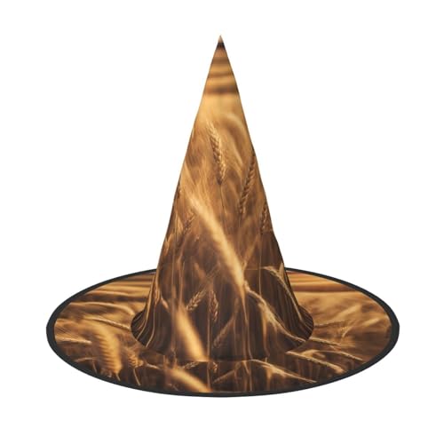 HJKTVDRQ Weizenfelddruck, Halloween-Hüte, Hexenhüte, Zaubererhüte für Halloween, Feste, Karneval, Cosplay HJKTVDRQ Weizenfelddruck, Halloween-Hüte, Hexenhüte, Zaubererhüte für Halloween, Feste, Karneval, Cosplay von HJKTVDRQ