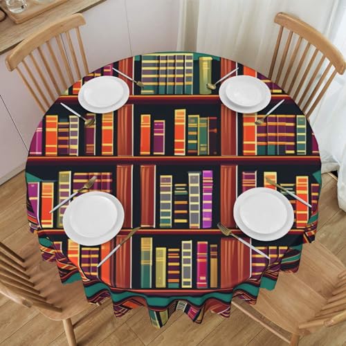 HJLUUFT Außergewöhnliche runde Tischdecken, wiederverwendbar, 152,4 cm, runde Tischdecke für alle Gelegenheiten, perfekt von HJLUUFT