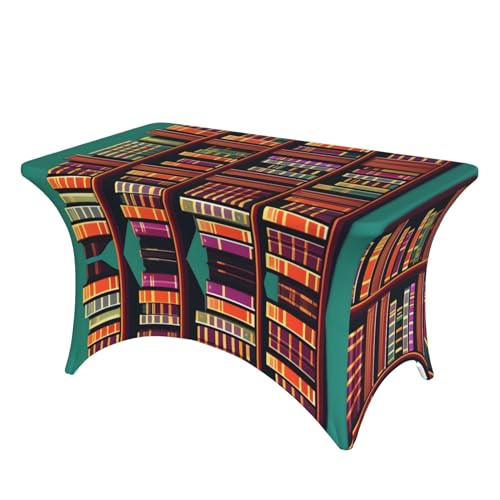 HJLUUFT Premium-Tischdecke mit Bibliotheks-Bücherregal, perfekt für Picknicks, Hochzeiten und Bankette, Polyester-Tischdecken HJLUUFT Premium-Tischdecke mit Bibliotheks-Bücherregal, perfekt für Picknicks, Hochzeiten und Bankette, Polyester-Tischdecken von HJLUUFT