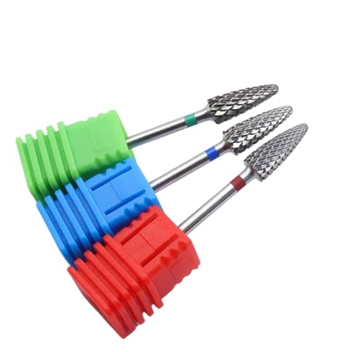 1Pcs große kleine Professionelle Nail art Bohrmaschine Maschine Maniküre Pediküre Zubehör Hartmetall nagel bohrer(6mm C 1pcs) von HJQFVASQ