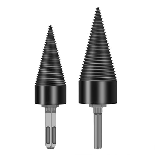 32/42mm Holz Werkzeug Holz Splitter Schraube Kegel Bit for Hammer Bohrer(42mm Hexagonal Shank) von HJQFVASQ