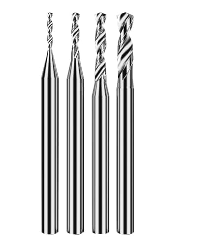 5D-Bohrer aus außen gekühltem Hartmetall. Nicht standardmäßiger Durchmesser 0,50–4,00 mm. HRC55/65 aus massivem Wolframstahl und Aluminium/Allgemeine Verwendung(For aluminum,1.45mm) von HJQFVASQ