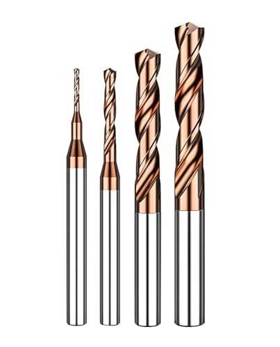 5D-Bohrer aus außen gekühltem Hartmetall. Nicht standardmäßiger Durchmesser 0,50–4,00 mm. HRC55/65 aus massivem Wolframstahl und Aluminium/Allgemeine Verwendung(General,1.80mm) von HJQFVASQ