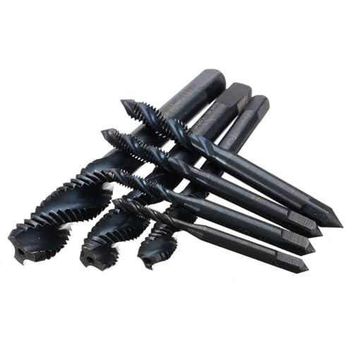 5PCS/7PCS Spiralgewinde Gewindebohrer HSS Spiralspitze Gewinde Metrische Bohrer M3/M4/M5/M6/M8/M10/M12(7PCS Bearing Steel) von HJQFVASQ