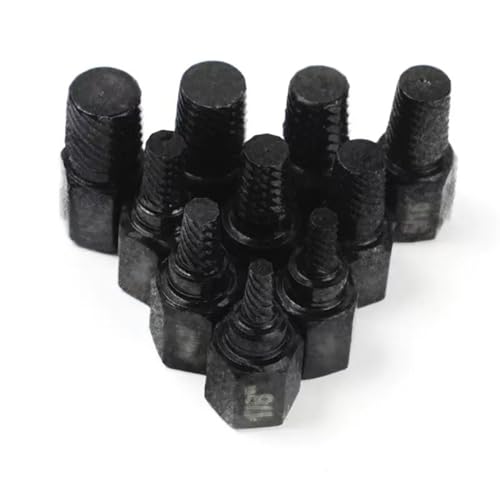 Abgerundeter Schraubenentferner aus Chrom-Molybdän-Legierungsstahl, Sechskantkopf, Mehrkeil-Schraubenausdreher-Set, 10-teiliges Schraubenausdreher-Set(Electrophoretic) von HJQFVASQ