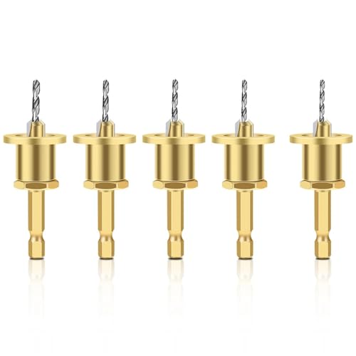Einstellbare Sechskantgriff Fräser Holzbearbeitungswerkzeuge Senker Bohrer Fräser for Holzinstallation Begrenzungsloch(2.8mmX8mm) von HJQFVASQ