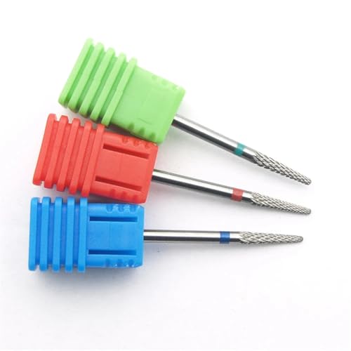 Fräser for Maniküre Keramik Nagel Bohrer Bits Pediküre Hartmetall Fräser for Nagel Dateien Maniküre Cutter Nail art Werkzeug(0208C) von HJQFVASQ