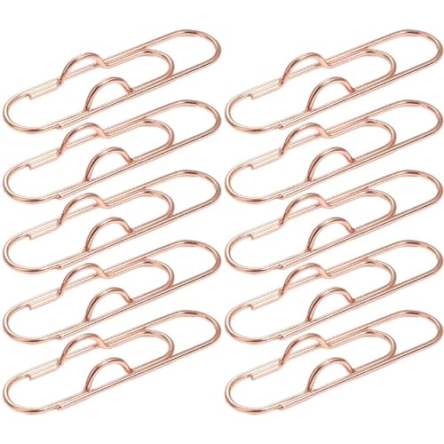 Metall-Stifthalter-Clips, tragbare Büroklammern, Büro-, Schulbedarf, 10 x Rotgold Metall-Stifthalter-Clips, tragbare Büroklammern, Büro-, Schulbedarf, 10 x Rotgold von HJQFVASQ