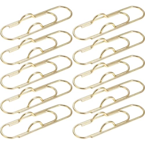 Metall-Stifthalter-Clips, tragbare Büroklammern, Büro-, Schulbedarf, 10 x goldfarben Metall-Stifthalter-Clips, tragbare Büroklammern, Büro-, Schulbedarf, 10 x goldfarben von HJQFVASQ