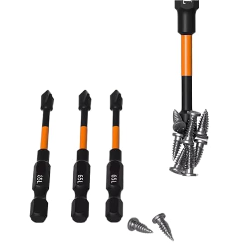 Schraubendreher-Set, Handwerkzeuge, starker magnetischer Batch-Kopf-Schraubendreher, elektrisches Bit, hohes Drehmoment, Sechskantschaft, Kreuz-Bits-Set(Total length 70mm) von HJQFVASQ