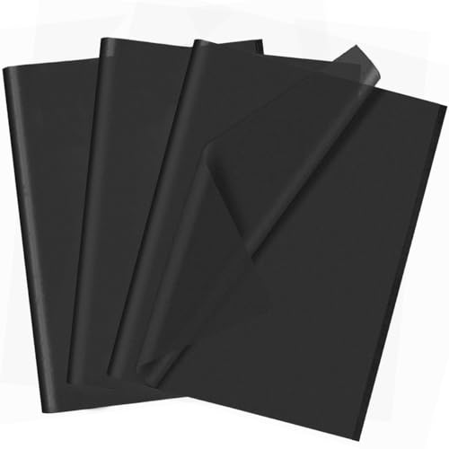 50 Blatt schwarzes Seidenpapier, 70 x 50 cm, Geschenkpapier zum Verpacken von Geschenken, für Weihnachtsdekoration, Blumen, Kunsthandwerk, DIY, Geburtstag, Hochzeitsgeschenk, Dekoration 50 Blatt schwarzes Seidenpapier, 70 x 50 cm, Geschenkpapier zum Verpacken von Geschenken, für Weihnachtsdekoration, Blumen, Kunsthandwerk, DIY, Geburtstag, Hochzeitsgeschenk, Dekoration von HJYODY