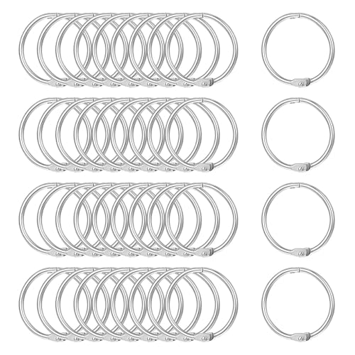 HJZHII 40 Stück 25mm Karteikarten Ring,Buchbinderinge Buchringe Metall,Karteikarten Ringe Binder Buchring Bücher Loseblatt Verbinder für Fotoalbum Scrapbook Album Handwerk Papier Karten HJZHII 40 Stück 25mm Karteikarten Ring,Buchbinderinge Buchringe Metall,Karteikarten Ringe Binder Buchring Bücher Loseblatt Verbinder für Fotoalbum Scrapbook Album Handwerk Papier Karten von HJZHII