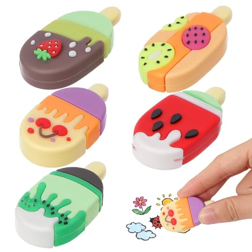 HJZHII 5 Stück Eis Radiergummi Kinder,Eis Radiergummi Set,Süße Radiergummis Lustige Radiergummis Schulkind Geschenk Einschulung Geschenk HJZHII 5 Stück Eis Radiergummi Kinder,Eis Radiergummi Set,Süße Radiergummis Lustige Radiergummis Schulkind Geschenk Einschulung Geschenk von HJZHII
