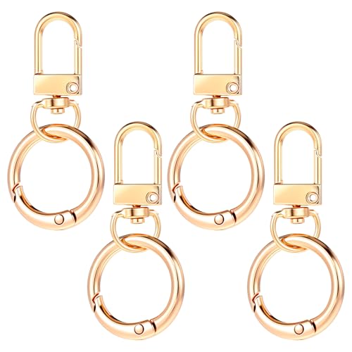 HJZHII Drehverschluss mit doppelter Öffnung, Metall, Drehgelenk, robust, Karabinerhaken, Schmuckverschlüsse, Schlüsselanhänger, Ringhaken für Geldbörsen, DIY, Handwerk, Schmuckverschlüsse HJZHII Drehverschluss mit doppelter Öffnung, Metall, Drehgelenk, robust, Karabinerhaken, Schmuckverschlüsse, Schlüsselanhänger, Ringhaken für Geldbörsen, DIY, Handwerk, Schmuckverschlüsse von HJZHII