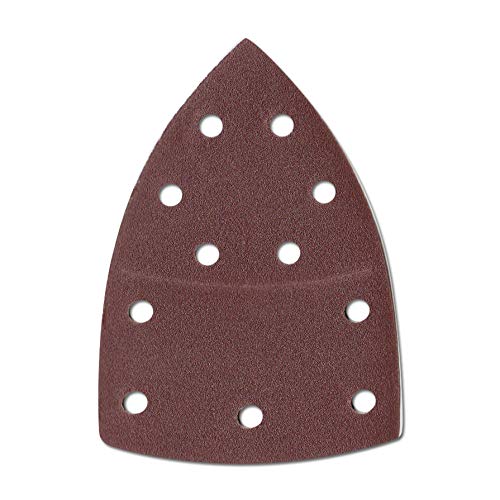 HKB ® 10 St. Klett-Schleifblätter 105x152 mm K120, Mouse disk für Bosch PSM 80 A, PSM 100 A, PSM 160 A, PSM 200 AGE, Prio, Ventaro, Skil Octo 7208, Artikel-Nr. 50272 von HKB