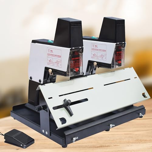 Elektrischer Tischhefter, Doppelkopf-Sattelhefter, A3-Flachheft-Sattelhefter, Kraft Einstellbar Von 1 Bis 9, Hefttiefe 10 Cm, Stauschutz, Buchbindemaschine Für Das Büro Elektrischer Tischhefter, Doppelkopf-Sattelhefter, A3-Flachheft-Sattelhefter, Kraft Einstellbar Von 1 Bis 9, Hefttiefe 10 Cm, Stauschutz, Buchbindemaschine Für Das Büro von HKFGSHOP