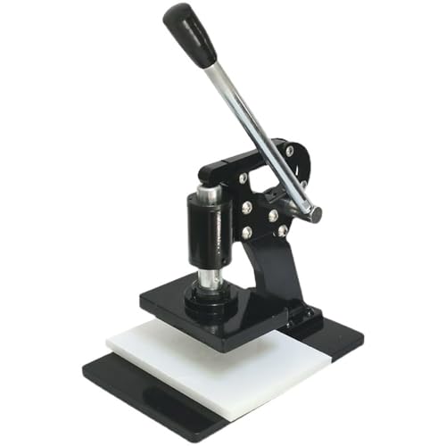 HKFGSHOP Leder Stanzmaschine, Kleine Manuelle Stanzmaschine, Obere Platte Größe 14x10cm, Heavy Duty Leder Prägemaschine, Für Haushalt, Fabrik Und Schuhindustrie HKFGSHOP Leder Stanzmaschine, Kleine Manuelle Stanzmaschine, Obere Platte Größe 14x10cm, Heavy Duty Leder Prägemaschine, Für Haushalt, Fabrik Und Schuhindustrie von HKFGSHOP