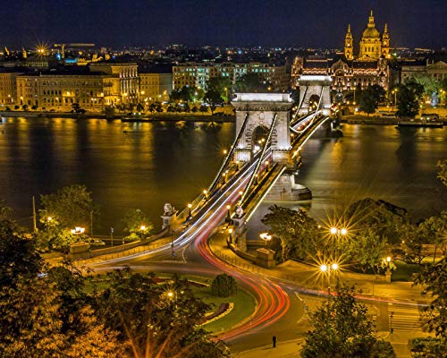 HKFLD Budapest Hungary DIY 5D Diamond Painting by Number Unique Kits Home Wall Decor Crystal Rhinestone Wall Decor Cross Stitch 30x40cm von HKFLD