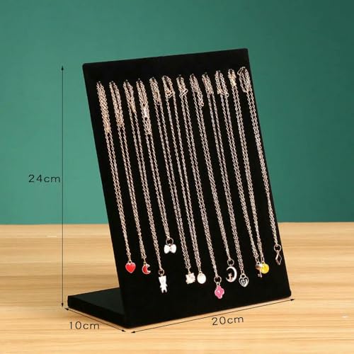 Schmuckständer für Halsketten, Anhänger, Samt, Halter für Armbänder, Ohrstecker, Ohrringe, Präsentationsständer Schmuckständer für Halsketten, Anhänger, Samt, Halter für Armbänder, Ohrstecker, Ohrringe, Präsentationsständer von HKGYTRBN