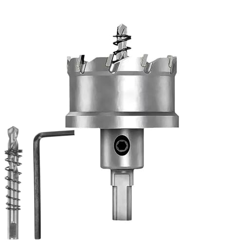 1 Stück Metall-Lochsäge, TCT-Hartmetall-Lochsäge, Edelstahl-Lochschneider for Metall, Gusseisen, Kupfer(24mm) von HKHKH