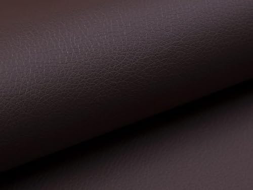 Veganes Lederersatz-Gewebe Meterware 140cm – Wasserdichtes PU-Kunstleder in Rindslederoptik – Polsterstoff für Sofa, Autositze & DIY | Einfach zu Nähen, Kratzfest(5#,500 * 140CM(5m)) von HKJGNH
