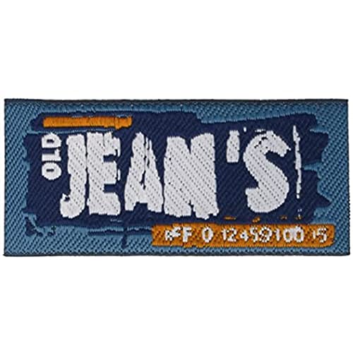 HKM Applikation Label Old Jean's Patches, Blau/Weiss von HKM