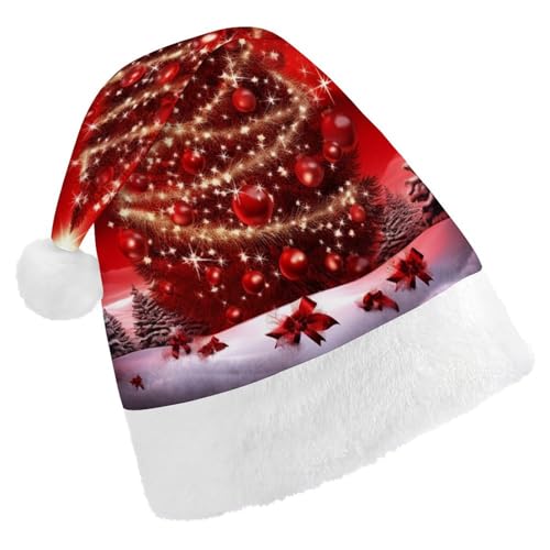HKMNTGD Personalisierte Weihnachtsmannmütze, weicher Plüsch, personalisierbar, Weihnachtsmannmütze, Weihnachtsbaum, rot bedruckt, Weihnachtsmützen für Erwachsene HKMNTGD Personalisierte Weihnachtsmannmütze, weicher Plüsch, personalisierbar, Weihnachtsmannmütze, Weihnachtsbaum, rot bedruckt, Weihnachtsmützen für Erwachsene von HKMNTGD