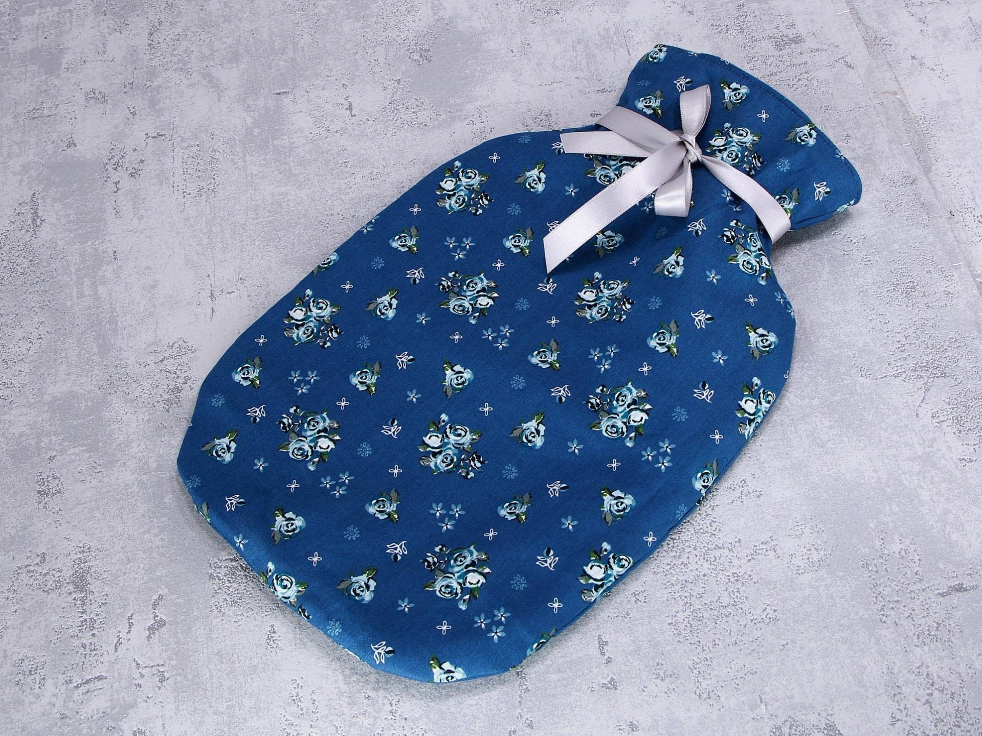 Wärmflaschenbezug, Blau Mit Blümchen, Bezug Für Wärmflasche Wärmflaschenbezug, Blau Mit Blümchen, Bezug Für Wärmflasche von HKModeHandmade