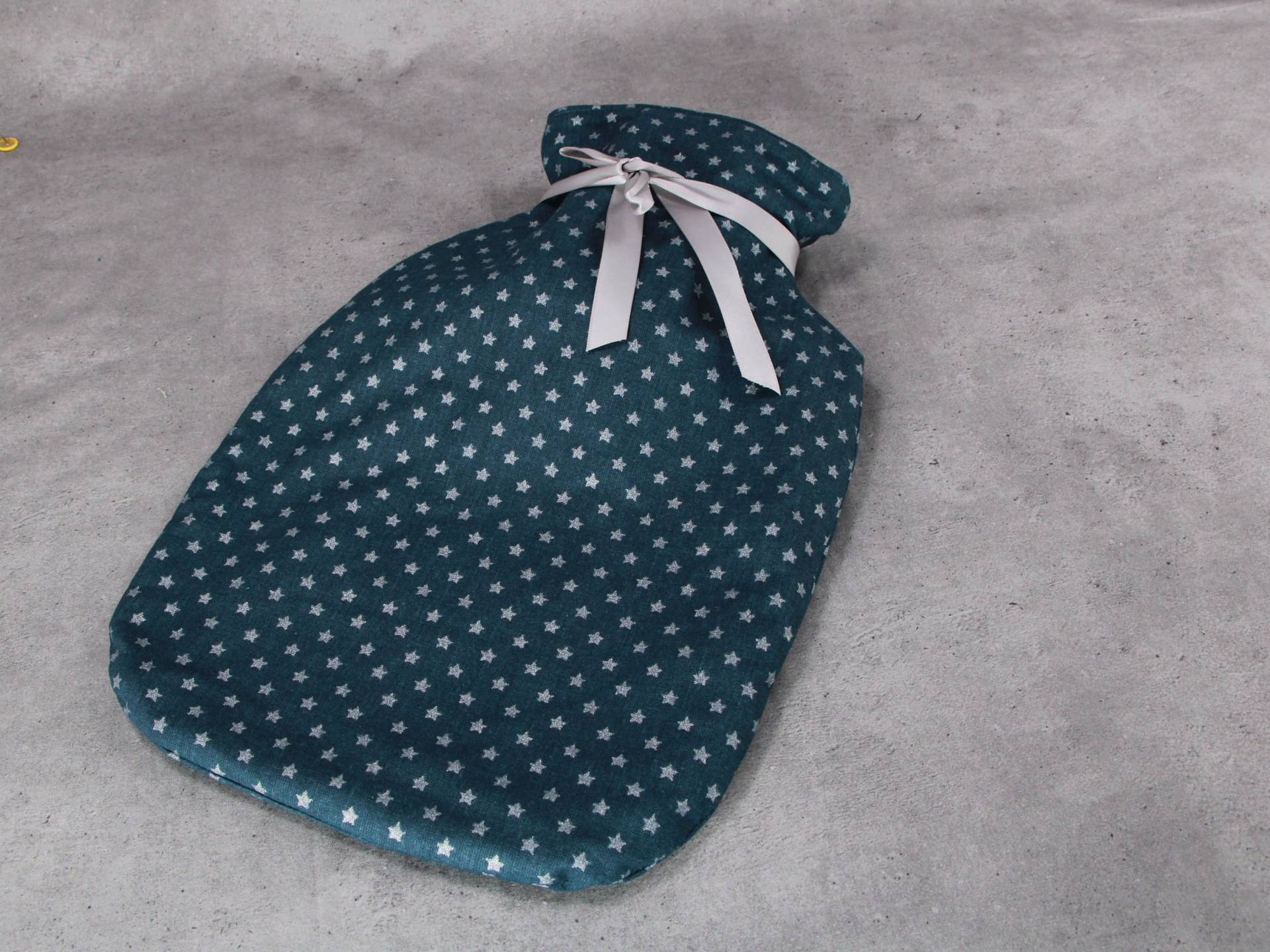 Wärmflaschenbezug, Blau Mit Silber Sterne Wärmflaschenbezug, Blau Mit Silber Sterne von HKModeHandmade