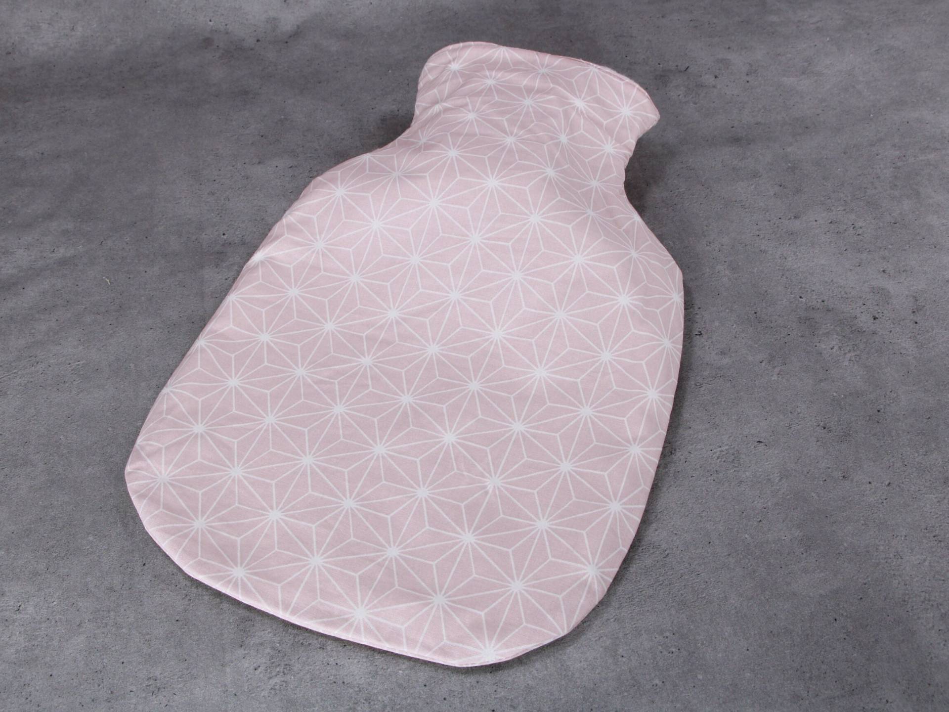 Wärmflaschenbezug, Rosa Mit Großen Weißen Sternen Wärmflaschenbezug, Rosa Mit Großen Weißen Sternen von HKModeHandmade