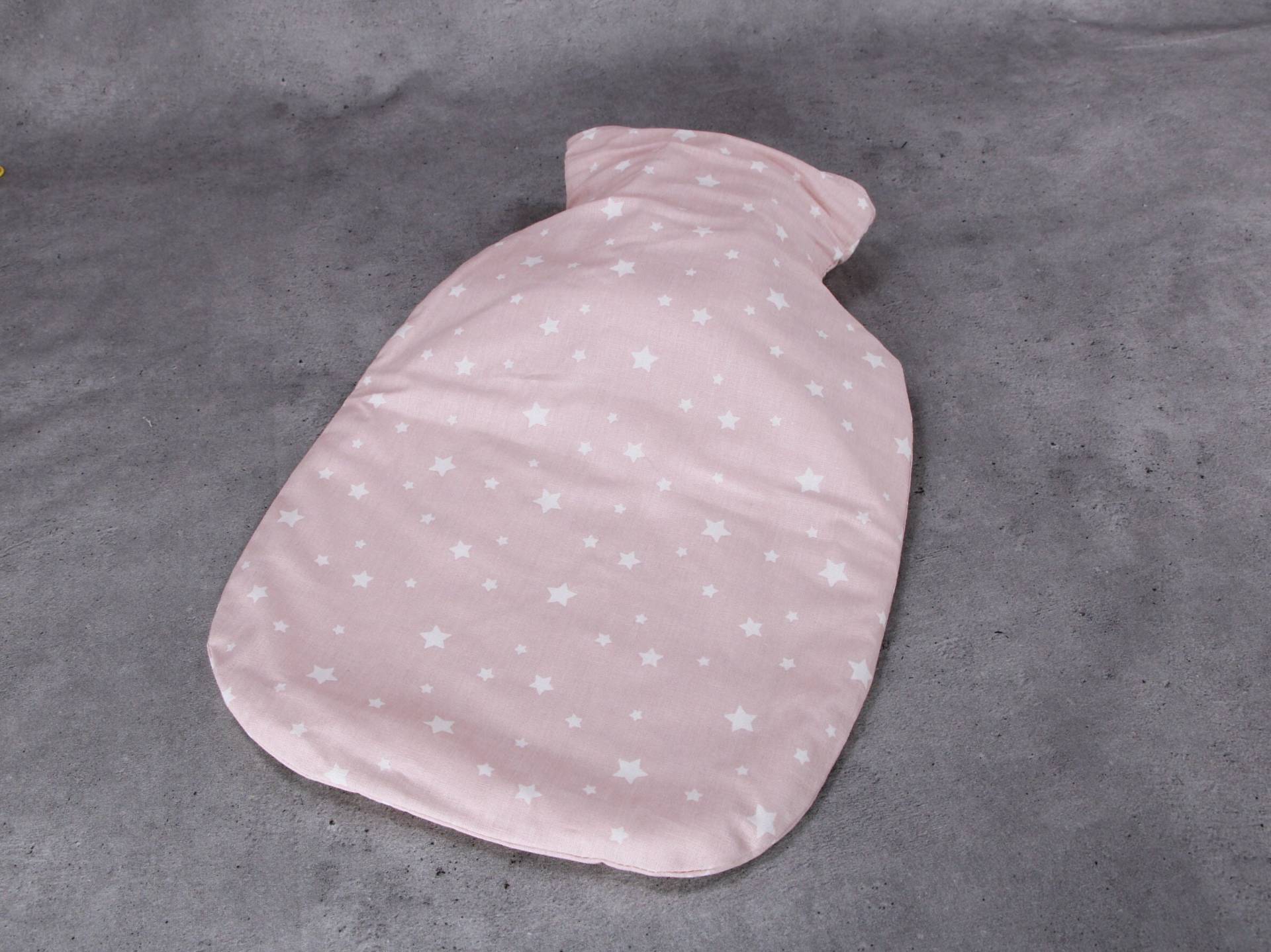Wärmflaschenbezug, Rosa Mit Kleinen Weißen Sternen Wärmflaschenbezug, Rosa Mit Kleinen Weißen Sternen von HKModeHandmade