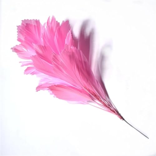 HKSDKABOP Handwerksdekoration mit Federn, 1 Bündel Fasanenfeder Blume Multicolor for Schmuck Kopfschmuck Party Hochzeit Dekoration(Pink) von HKSDKABOP