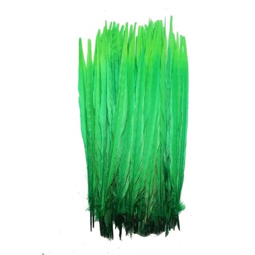 HKSDKABOP Handwerksdekoration mit Federn, Natürliche Ringneck Fasan Federn 40-45cm Multicolor Mehrere Mengen Handwerk Dekor(Double Color 5,100 Piece) von HKSDKABOP