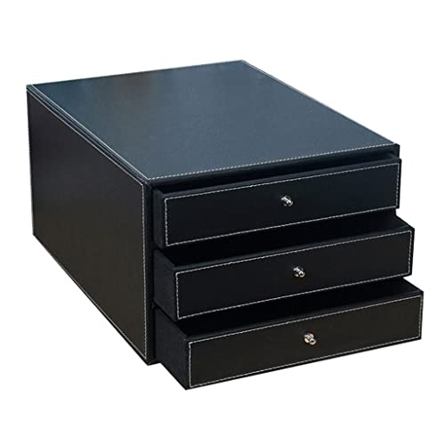 Metallmagazin Archiv, 3 Drawer PU Leather File Rack Desk Organizer Stackable Storage Box 12.9x9.8x7 inches Metallmagazin Archiv, 3 Drawer PU Leather File Rack Desk Organizer Stackable Storage Box 12.9x9.8x7 inches von HKSDKABOP