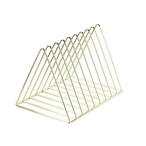 Metallmagazin Archiv, Desktop Iron Triangle File Organizer Vertical Magazine Rack(A) von HKSDKABOP