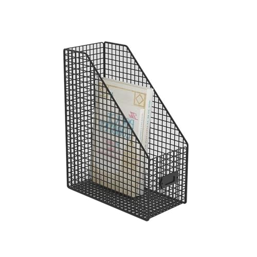 Metallmagazin Archiv, Metal Vertical File Folder Magazine Book Organizer For Desk Office Multicolor(Black) von HKSDKABOP