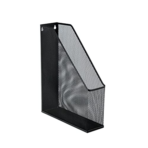 Metallmagazin Archiv, Metal Wire Mesh File Organizer Wall Mount Desktop Magazine Holder Black(A) von HKSDKABOP
