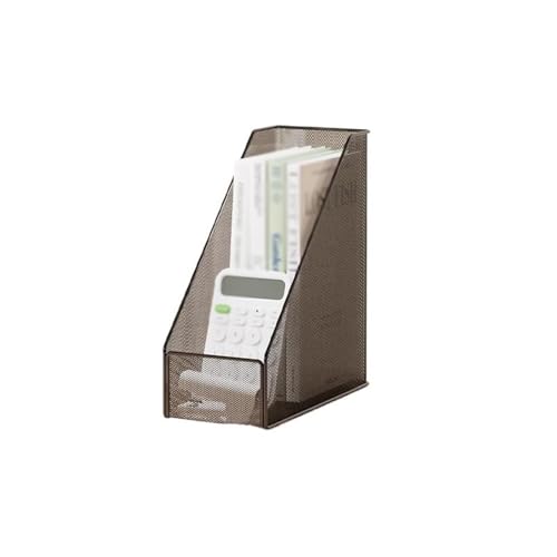 Metallmagazin Archiv, Vertical Metal File Folder Holder Multicolor(Black) von HKSDKABOP