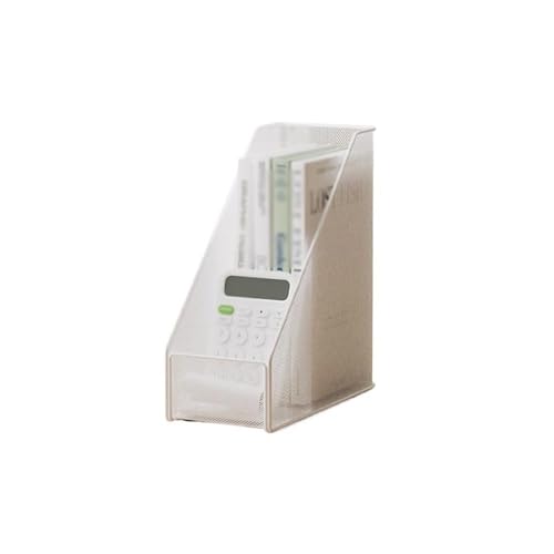 Metallmagazin Archiv, Vertical Metal File Folder Holder Multicolor(White) von HKSDKABOP